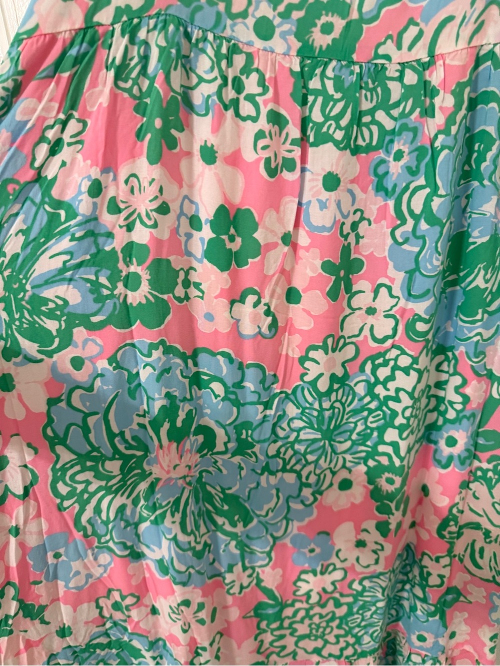 Lilly Pulitzer Pink and Green Floral Maxi One-Piece - Picture 5 of 6